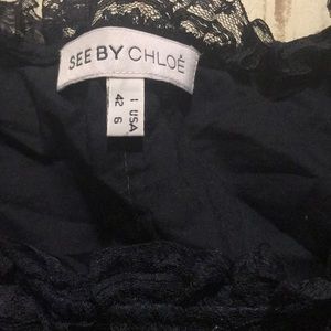 SEE BY CHLOÉ laced black dress
